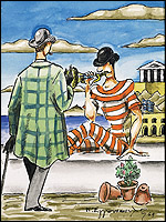 The Dioscuri third panel