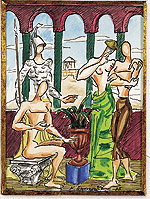 The history of Athens third panel